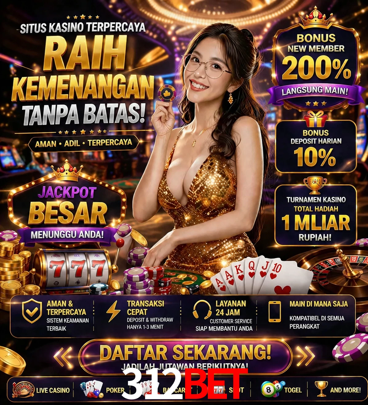 Roleta e blackjack 312Bet