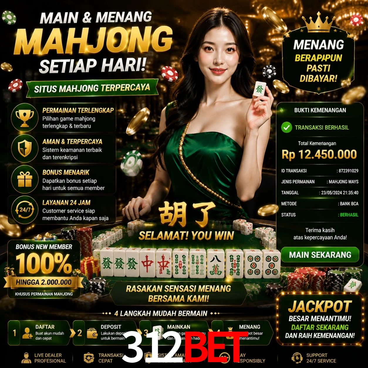 Ganhar e sacar na 312Bet